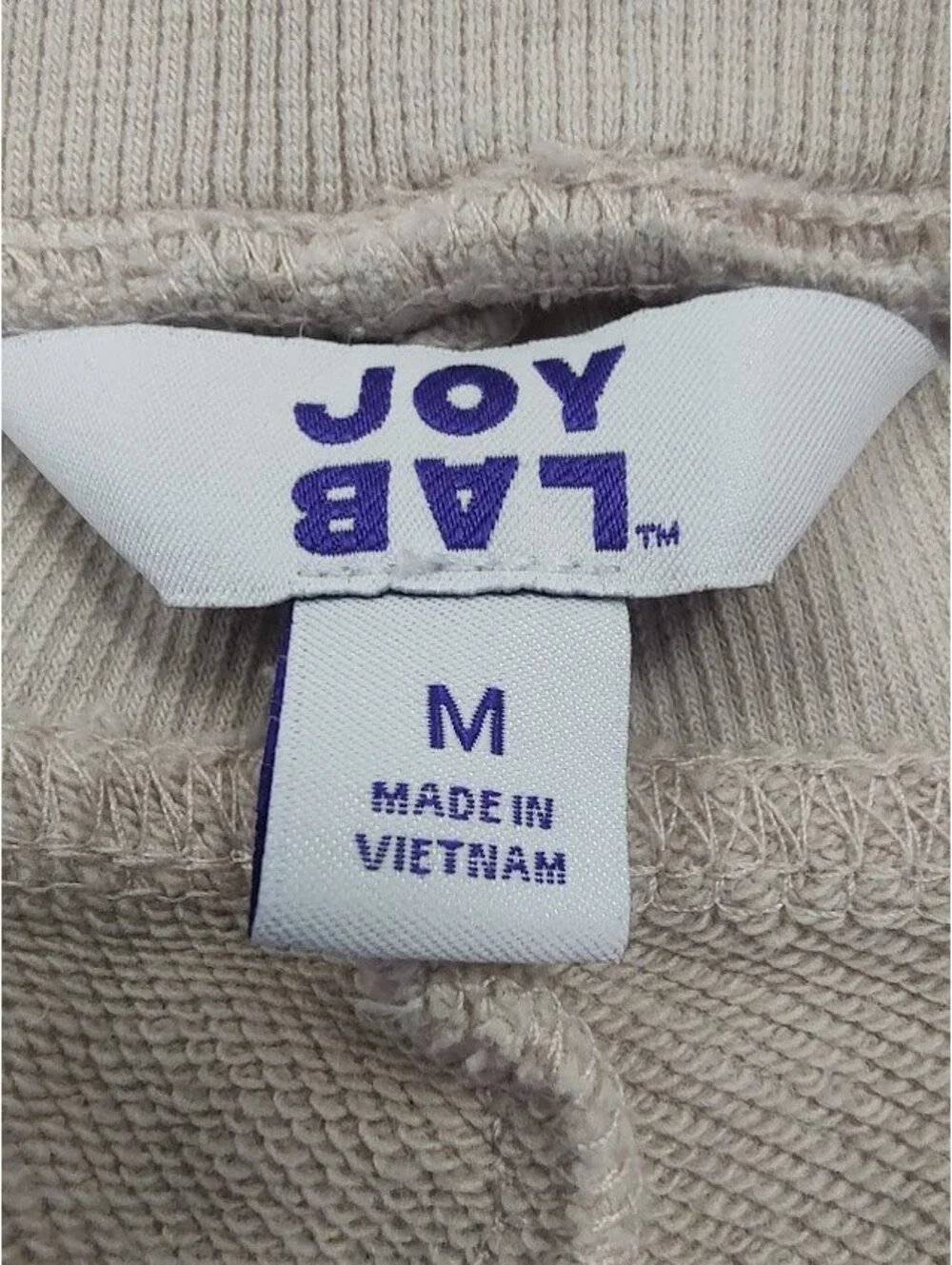 Joy Lab Beige Wide-Leg Sweatpants Size M